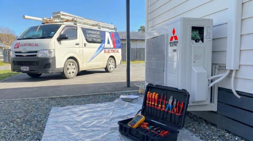 Heat pump in a Dunedin home during winter — energy-saving tips for Otago homeowners.