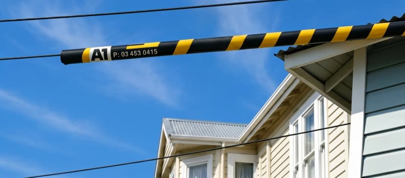 Power line wraps on overhead lines — safety for work near live power in Dunedin and Otago.